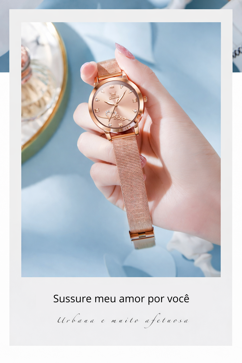 Relógio Feminino OLEVS 5530 Quartz Aço Inoxidável