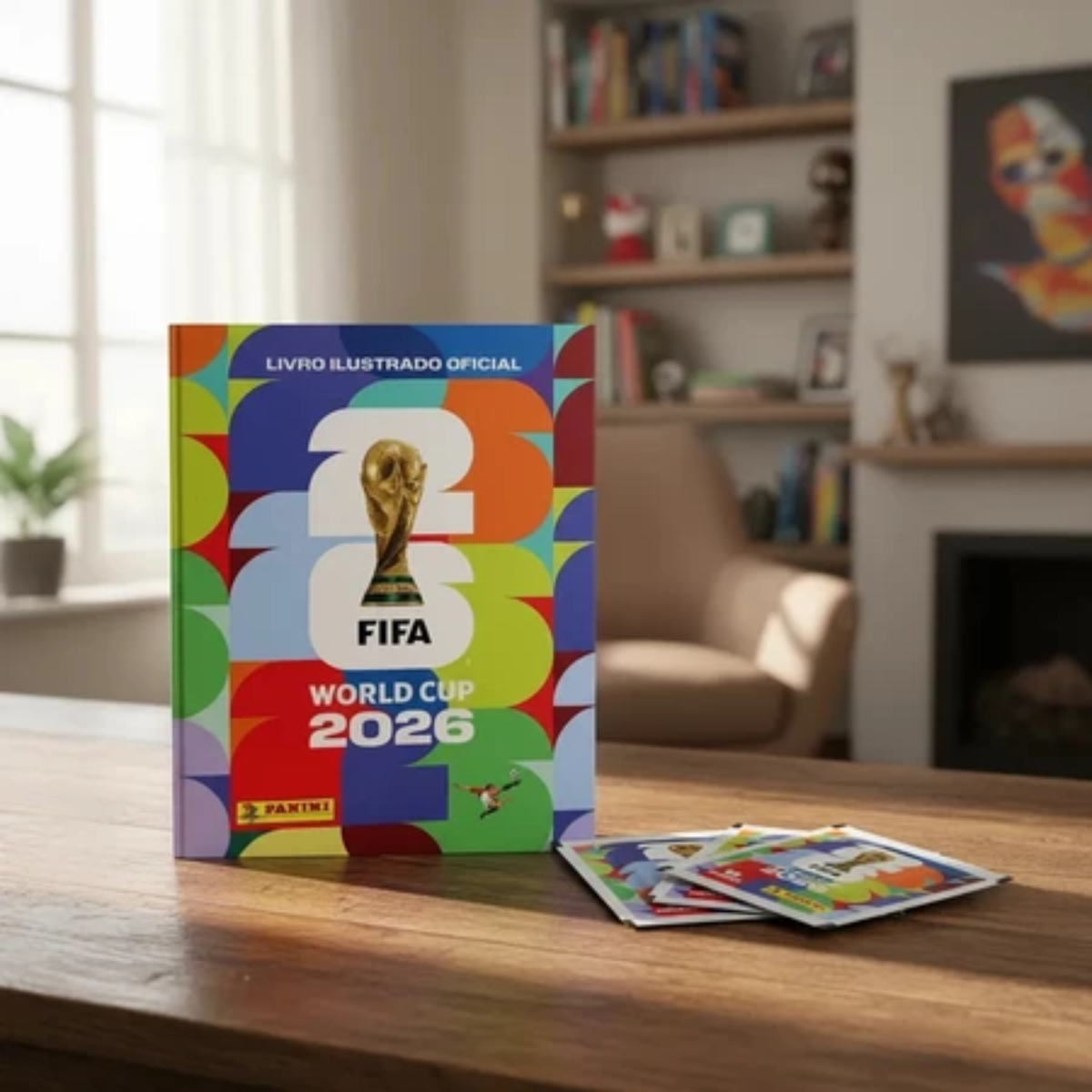 Álbum Copa do Mundo FIFA 2026 + Envelopes de Figurinhas A emoção do maior evento do planeta começa aqui!
