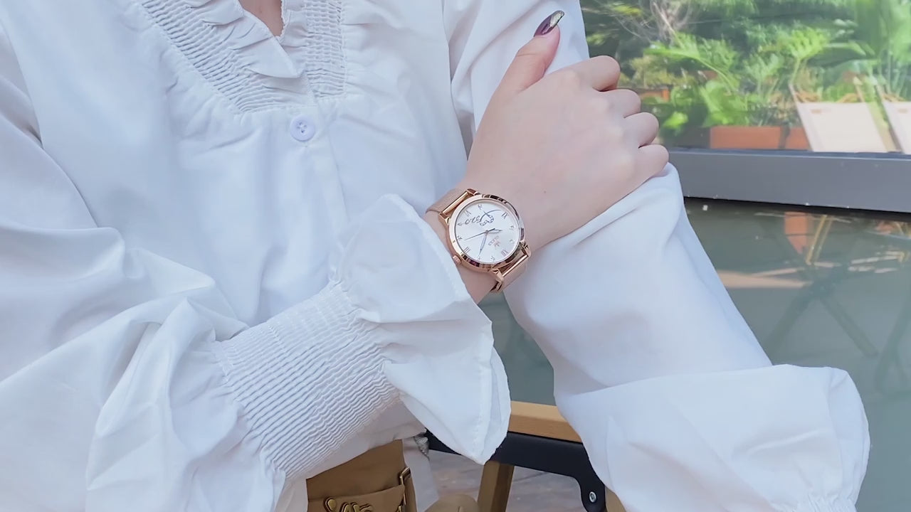 Relógio Feminino OLEVS 5530 Quartz Aço Inoxidável