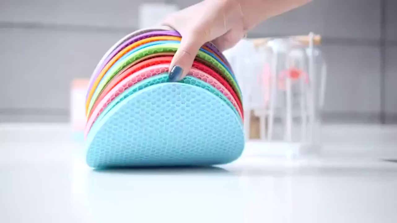 Kit com 4 Descansos de Silicone para Panelas