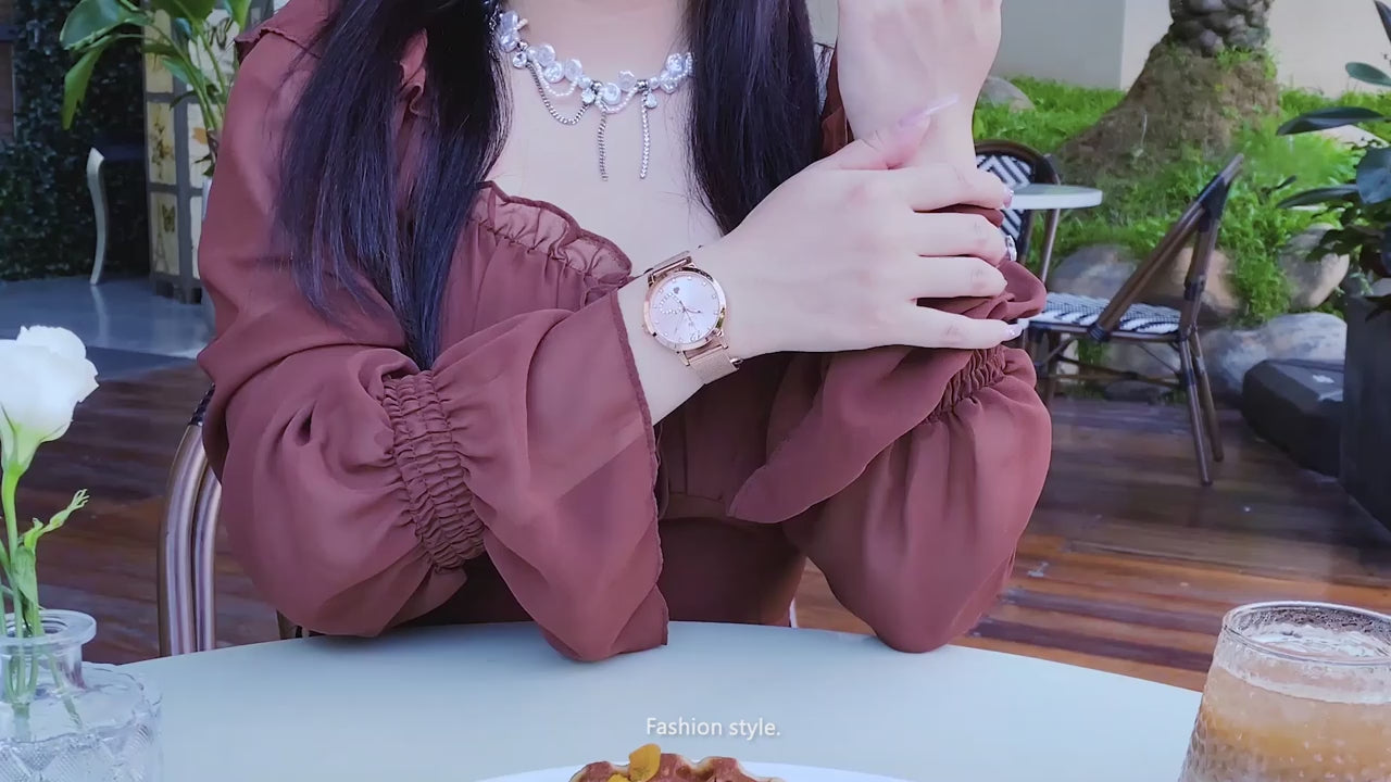 Relógio Feminino Olevs 5189 Elegante em Aço Inoxidável – Quartzo